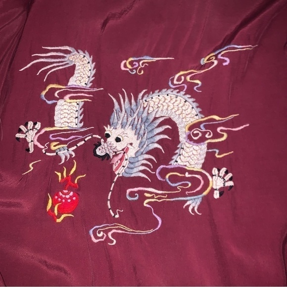 Kimono-Embroidered Dragon- Vintage - Picture 4 of 7